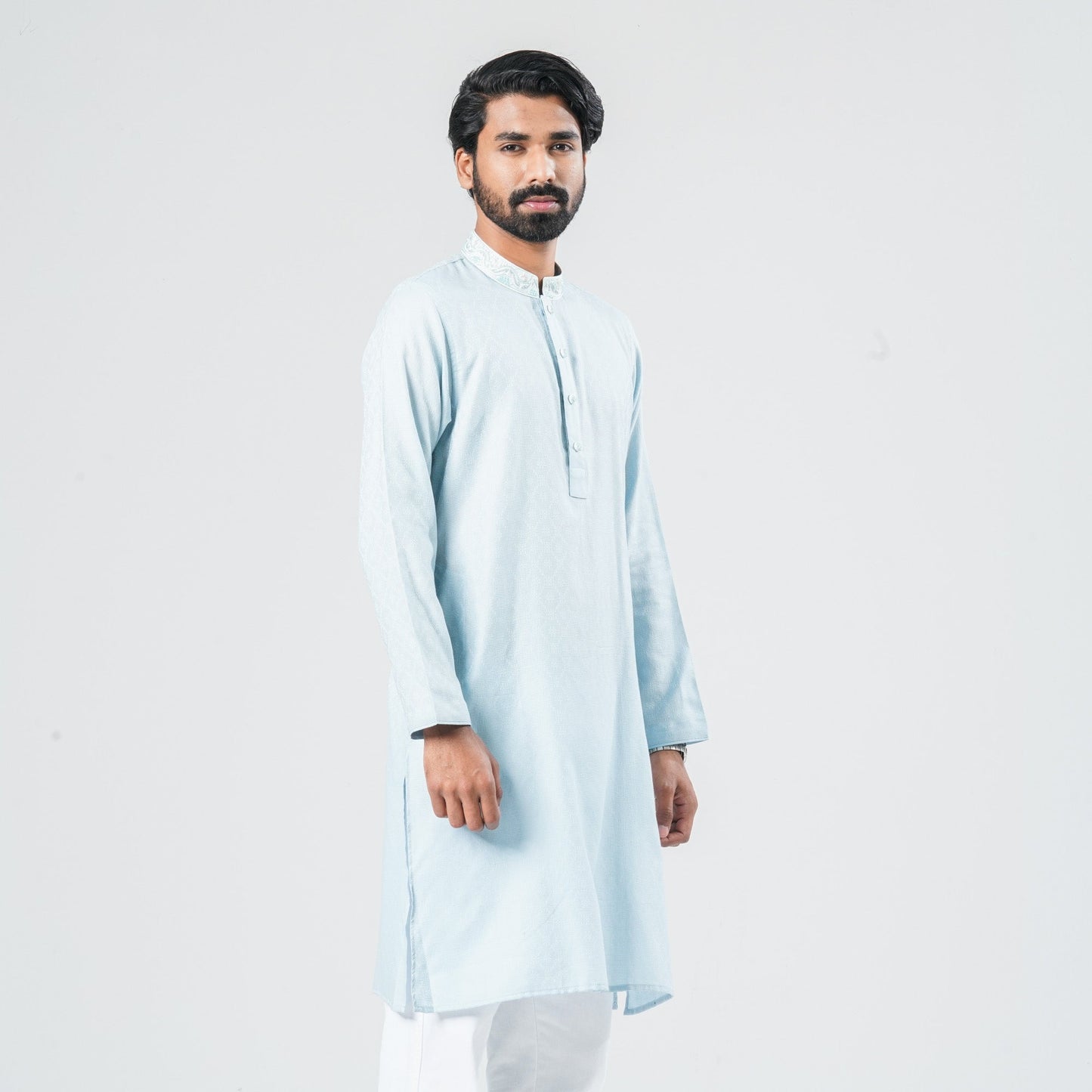 Men Sky Blended Panjabi