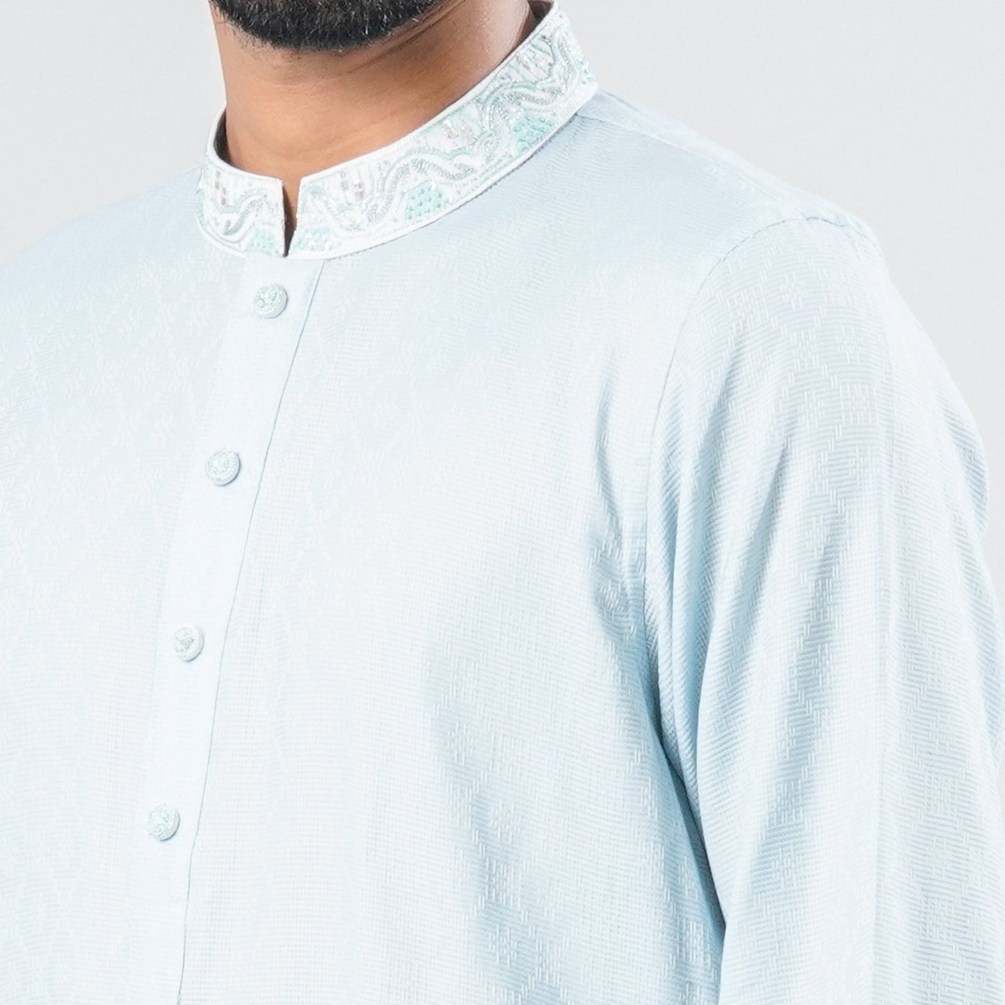 Men Sky Blended Panjabi