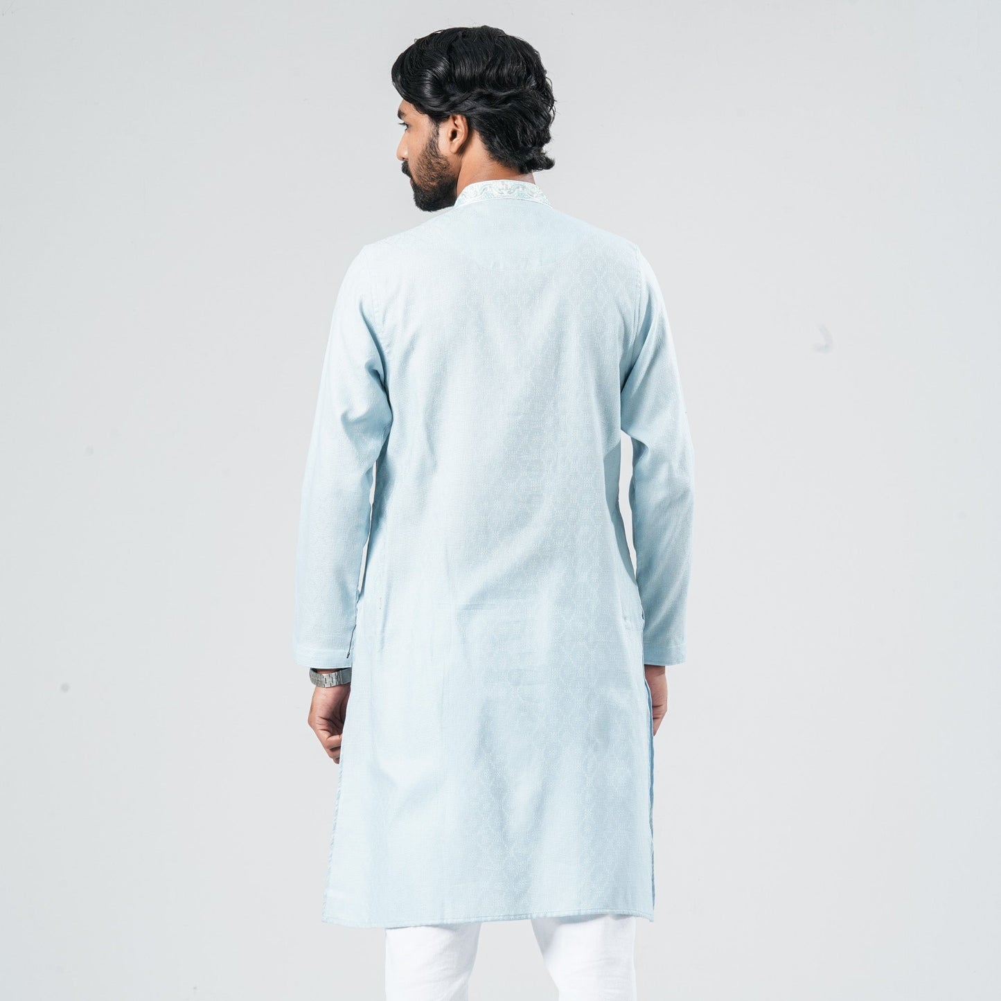 Men Sky Blended Panjabi