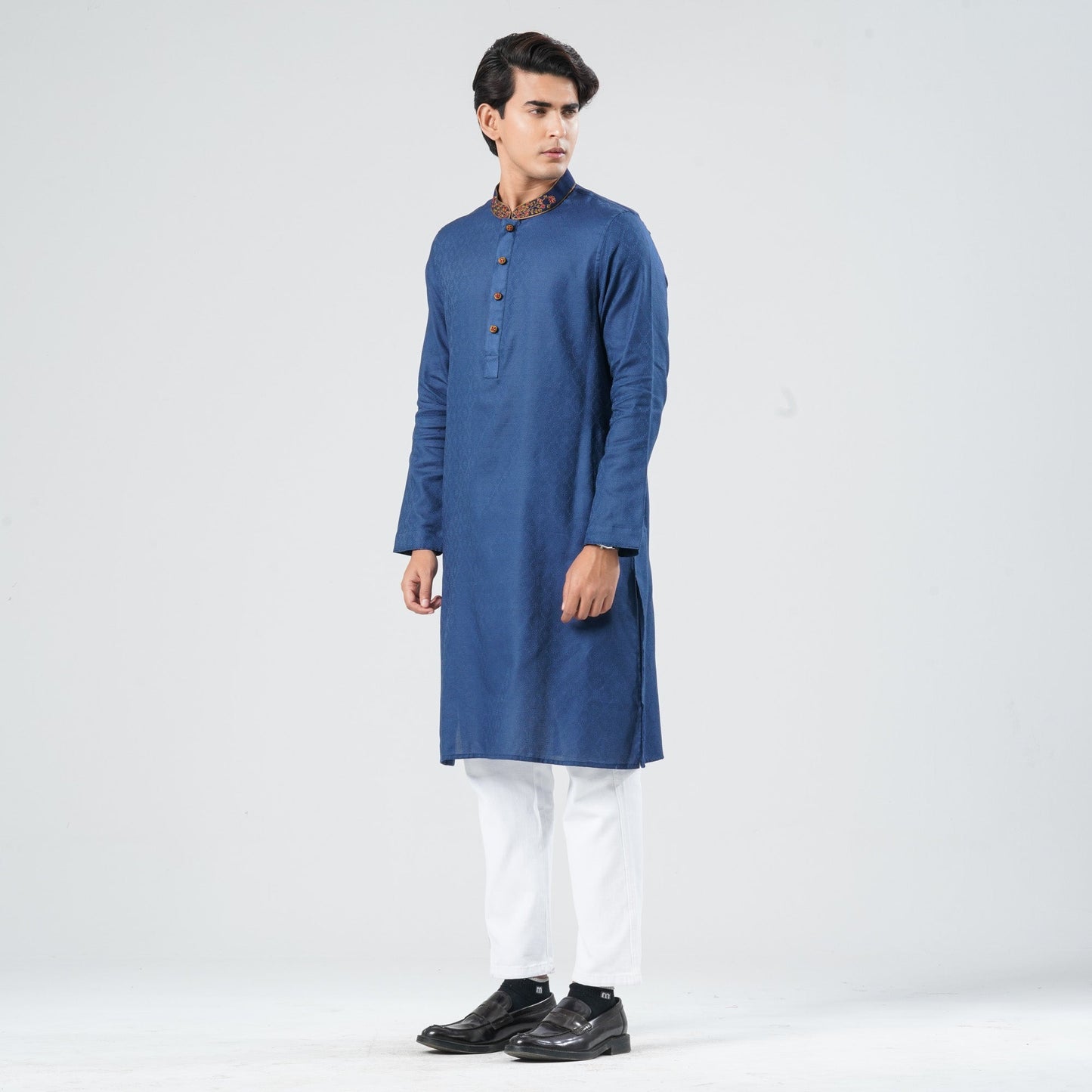 Men Blended Jacquard Panjabi