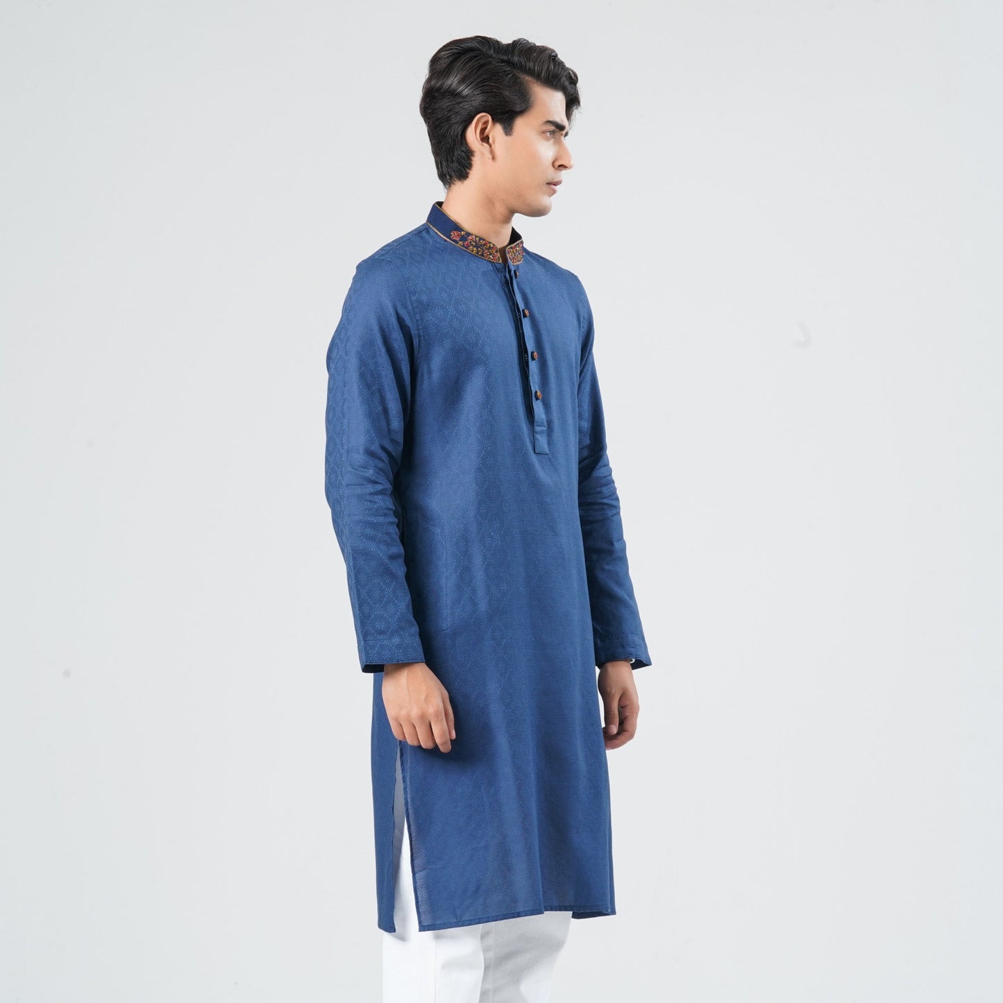 Men Blended Jacquard Panjabi