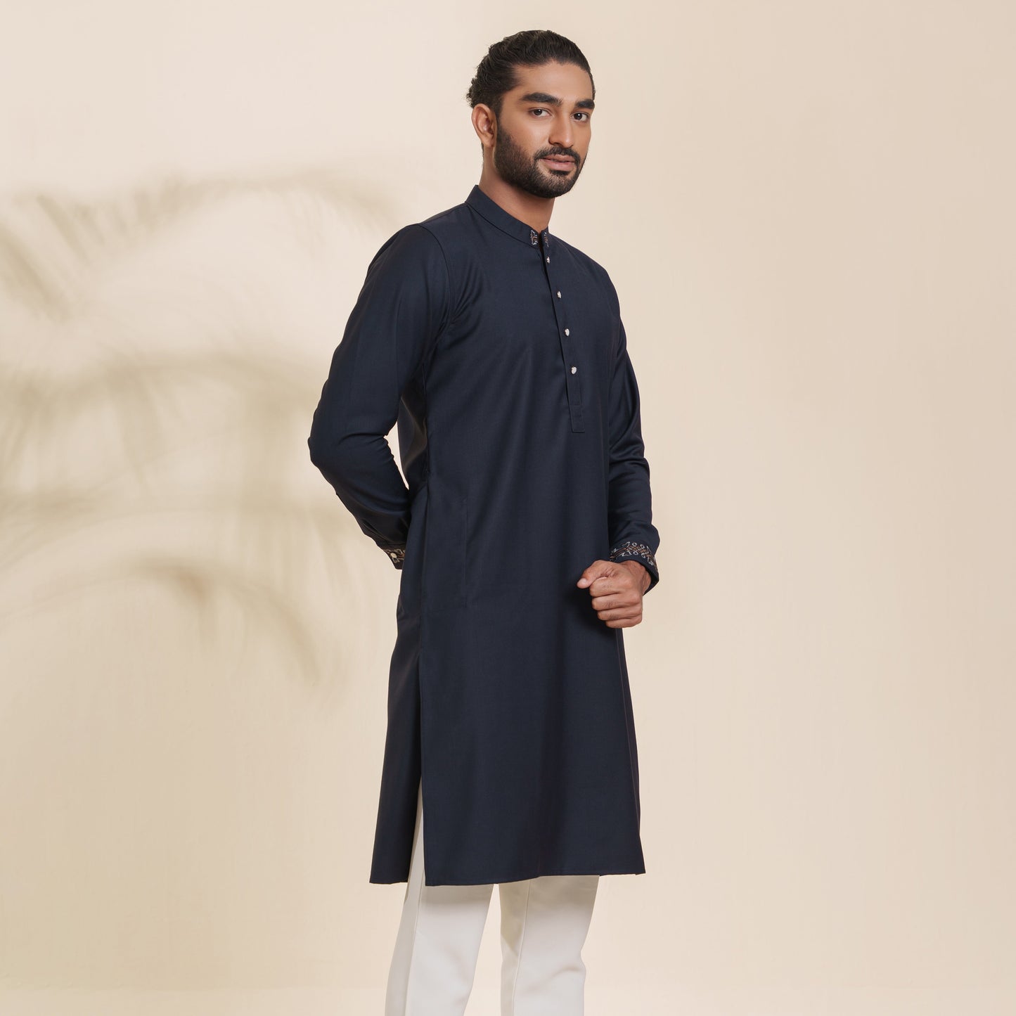 Mens Premium Dark Navy Panjabi