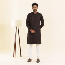 Load image into Gallery viewer, Mens Premium Panjabi- Coffee
