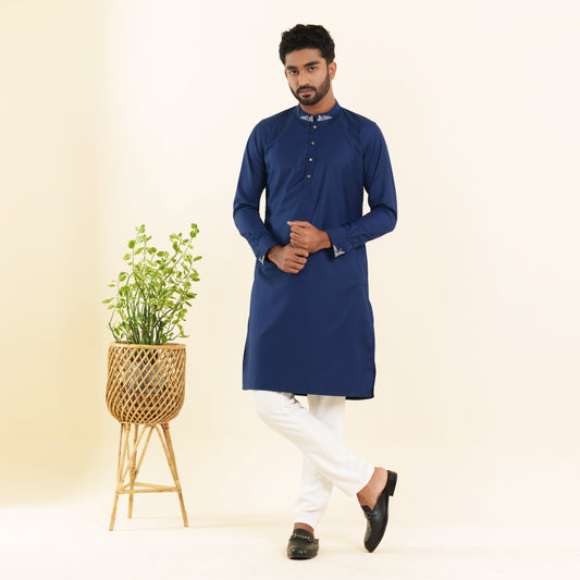 Men's Deep Navy Panjabi