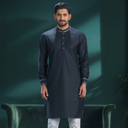 MENS PREMIUM PANJABI-NAVY