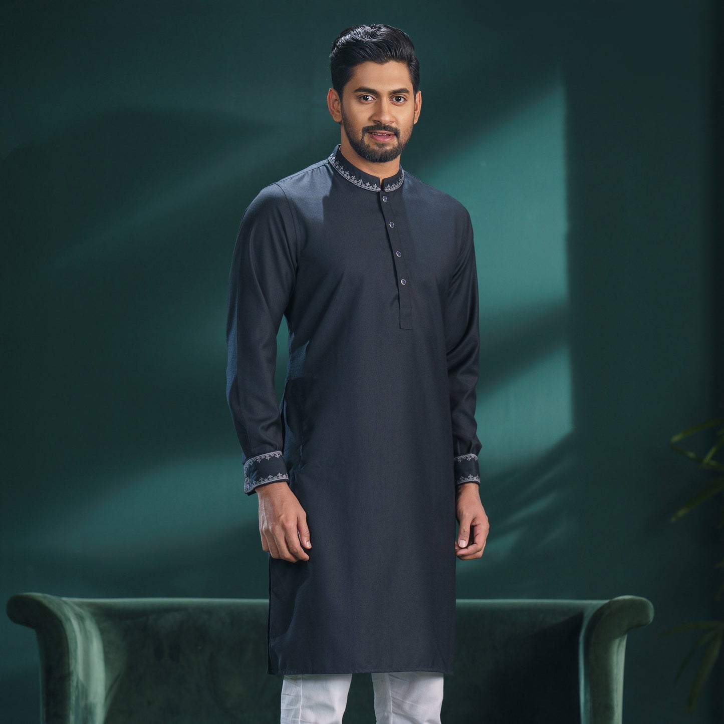 MENS PREMIUM PANJABI-NAVY