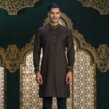 Load image into Gallery viewer, MENS PREMIUM PANJABI-KHAKI
