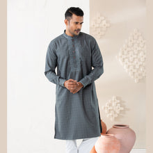 Load image into Gallery viewer, MENS PREMIUM PANJABI-GREY
