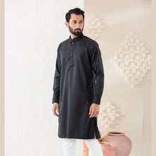 Load image into Gallery viewer, MENS PREMIUM PANJABI-BLACK
