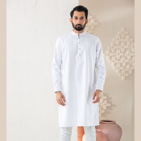 MENS PREMIUM PANJABI-WHITE