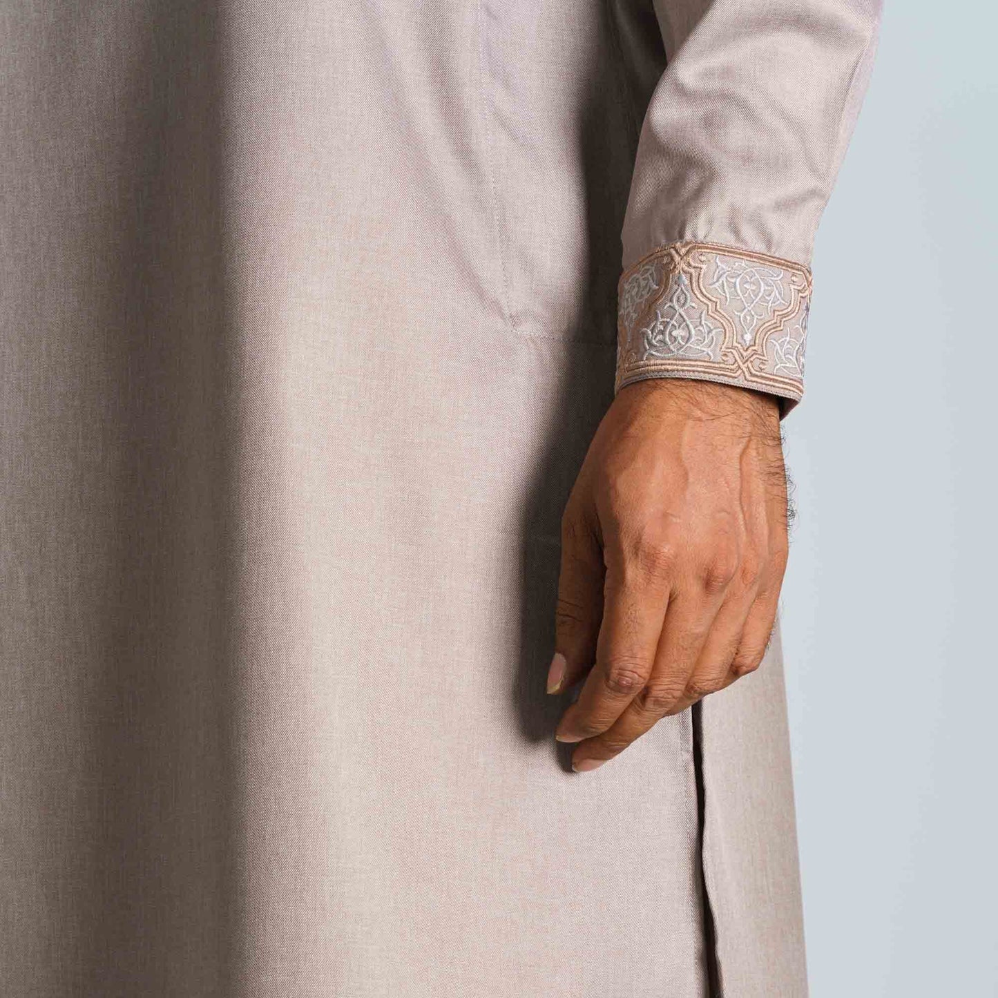 Men's Copper Grey Premium Panjabi