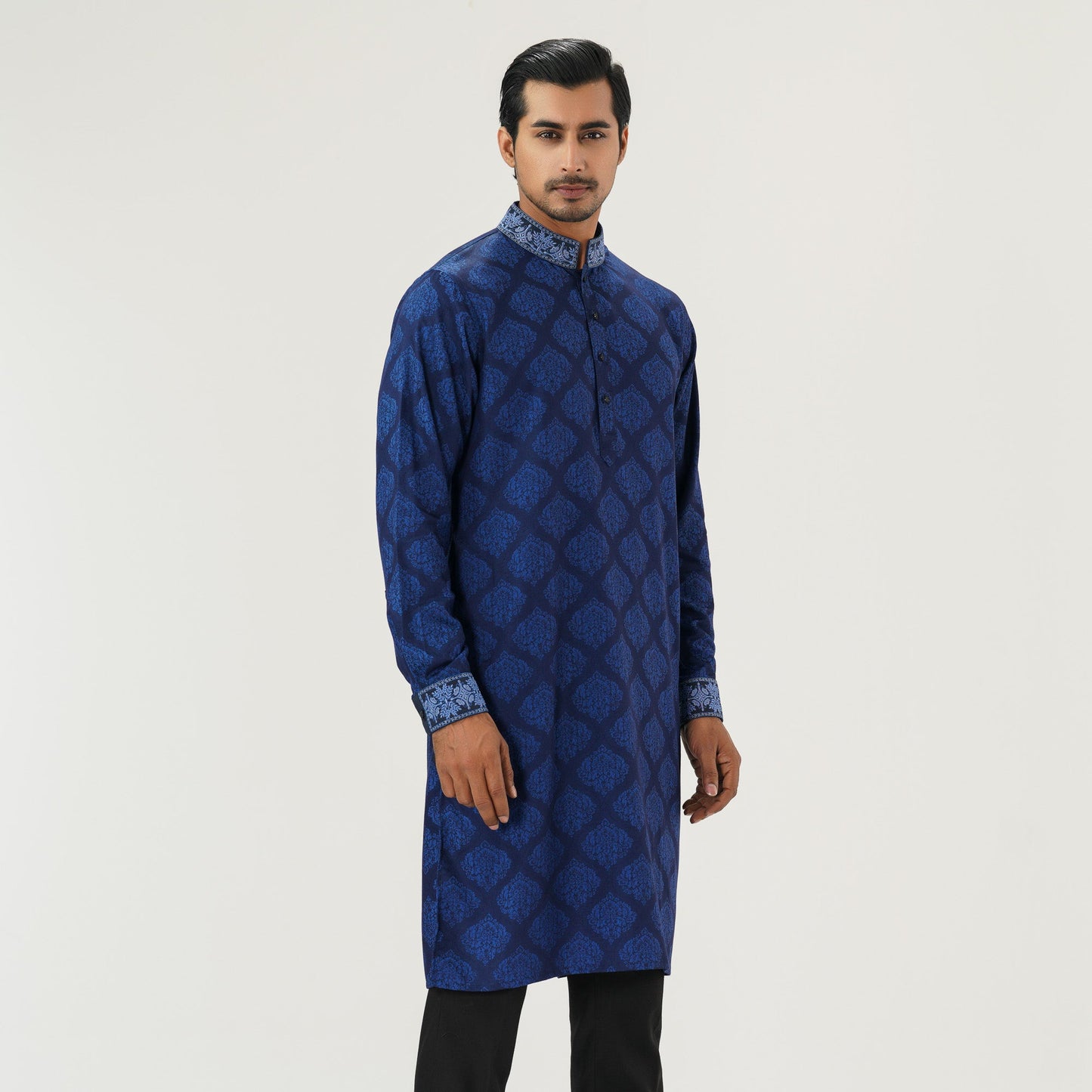 Mens Navy Premium Panjabi