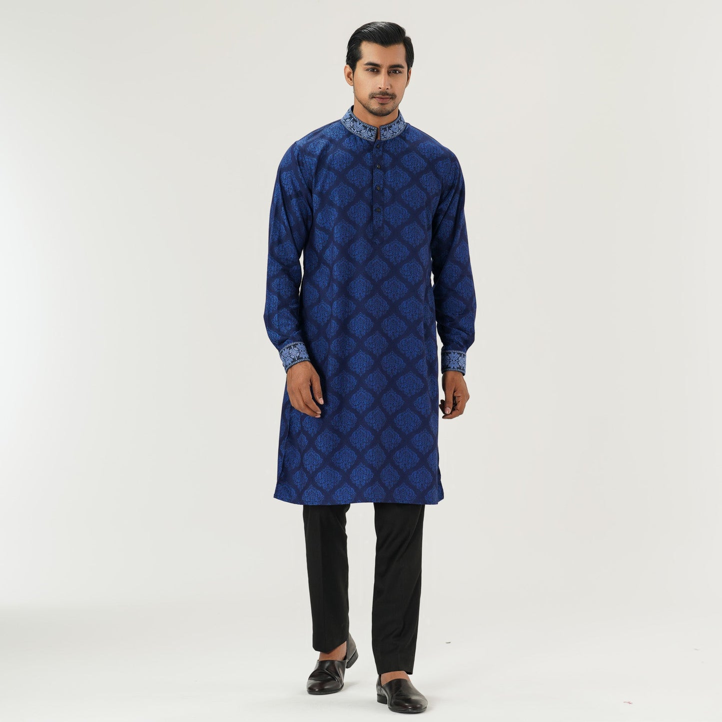 Mens Navy Premium Panjabi