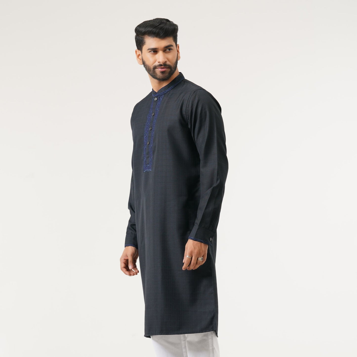 Mens Navy Premium Panjabi
