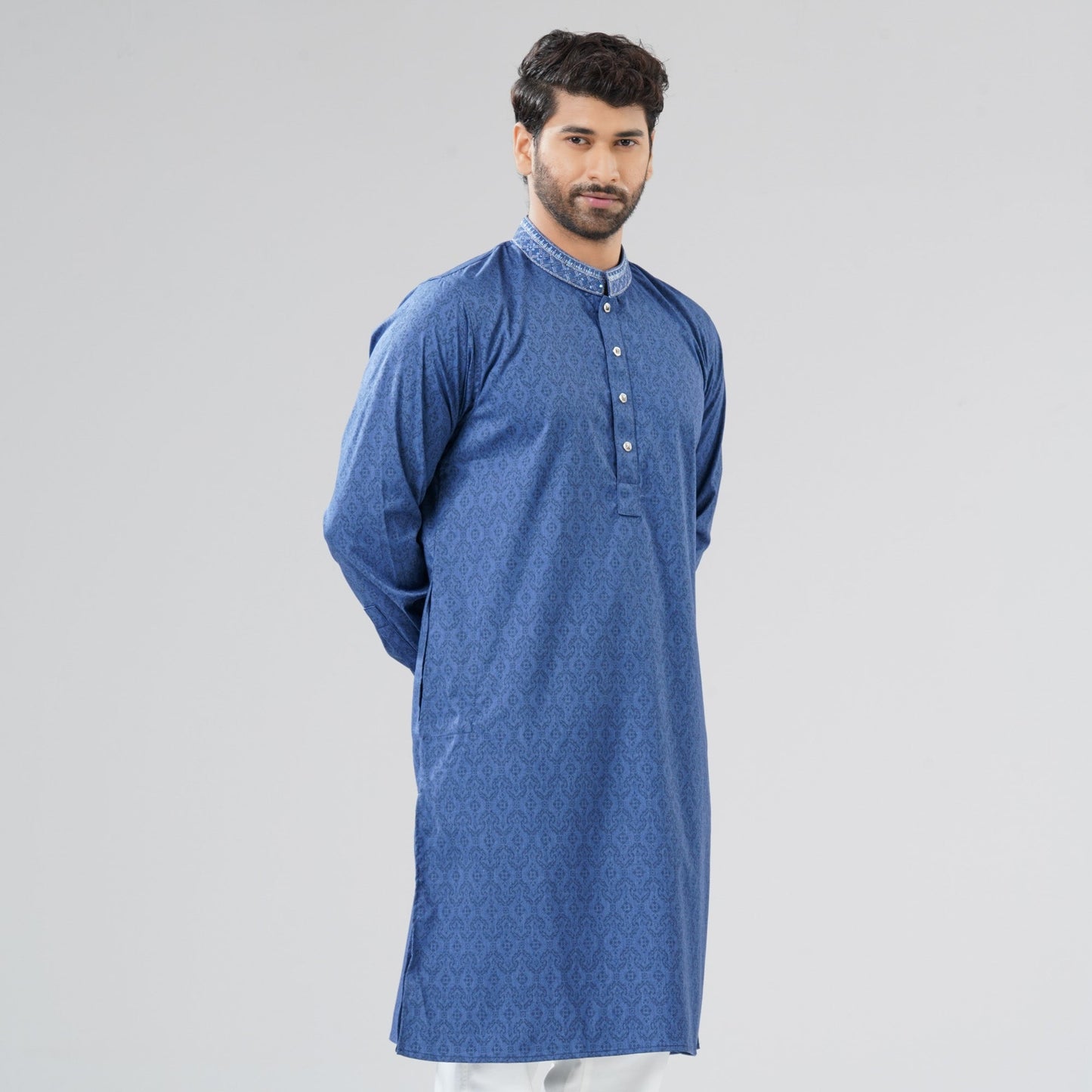 Mens Indigo Premium Panjabi