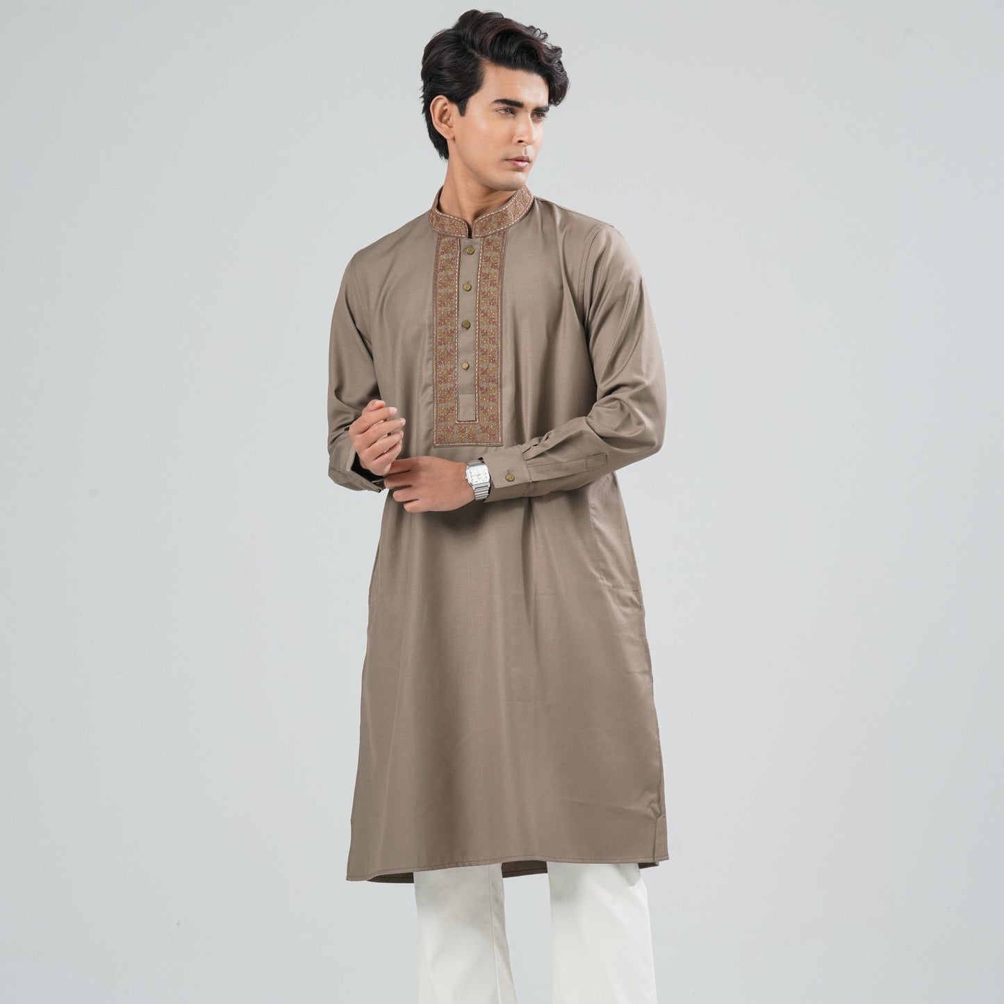 Men Blended Suiting Panjabi