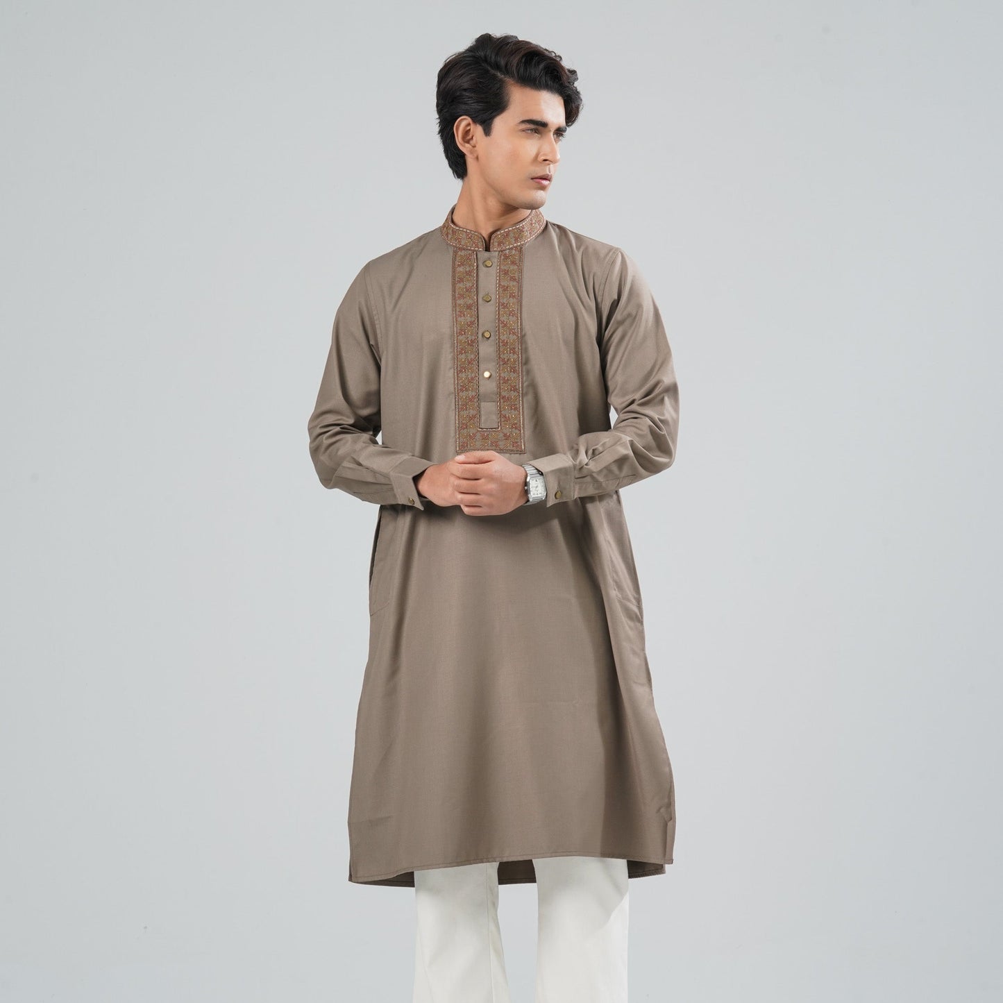 Men Blended Suiting Panjabi