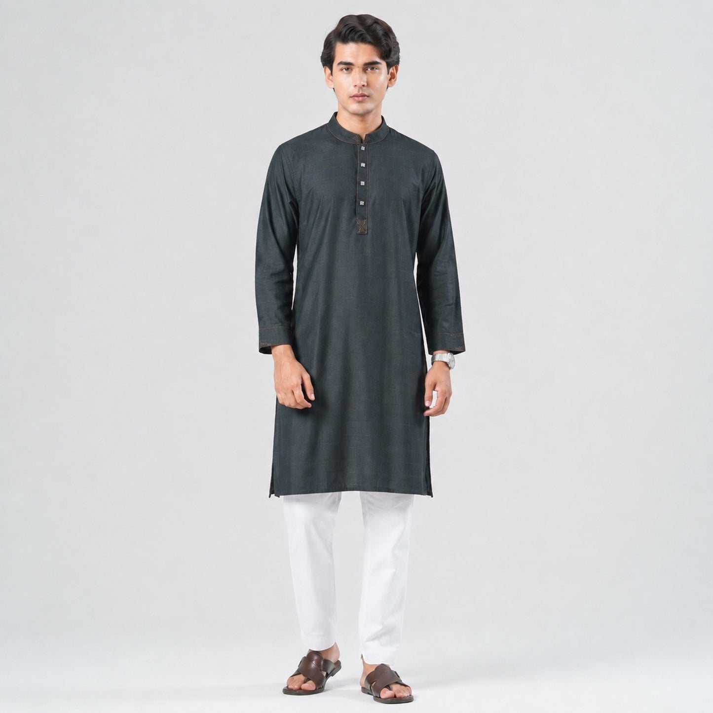 Men Blended Suiting Panjabi