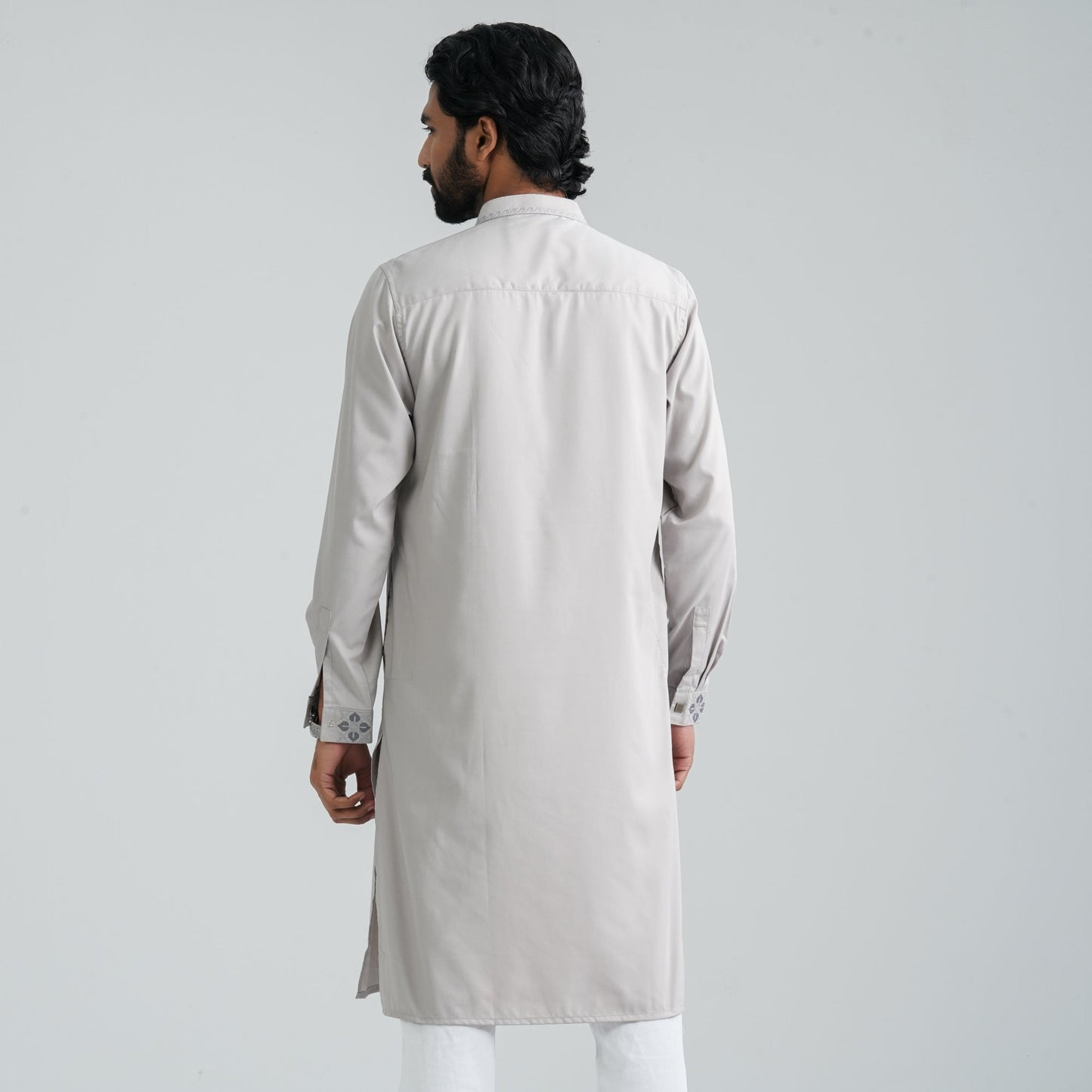 Men’s Embroidery Jacquard Panjabi