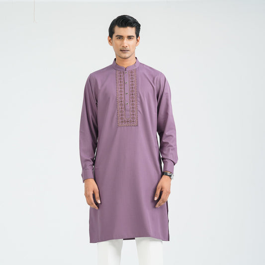 Men's Mauve Panjabi