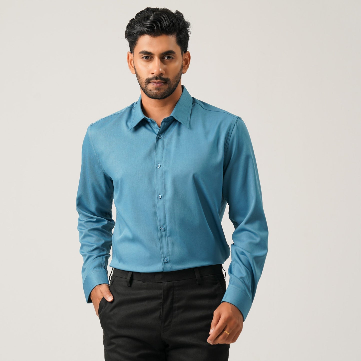 Mens Tropical Teal Shirt