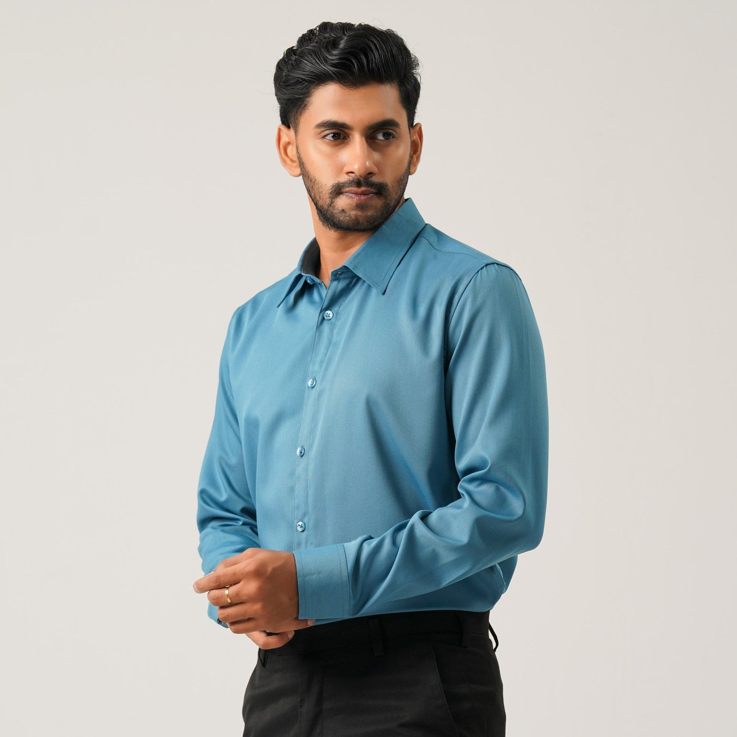Mens Tropical Teal Shirt