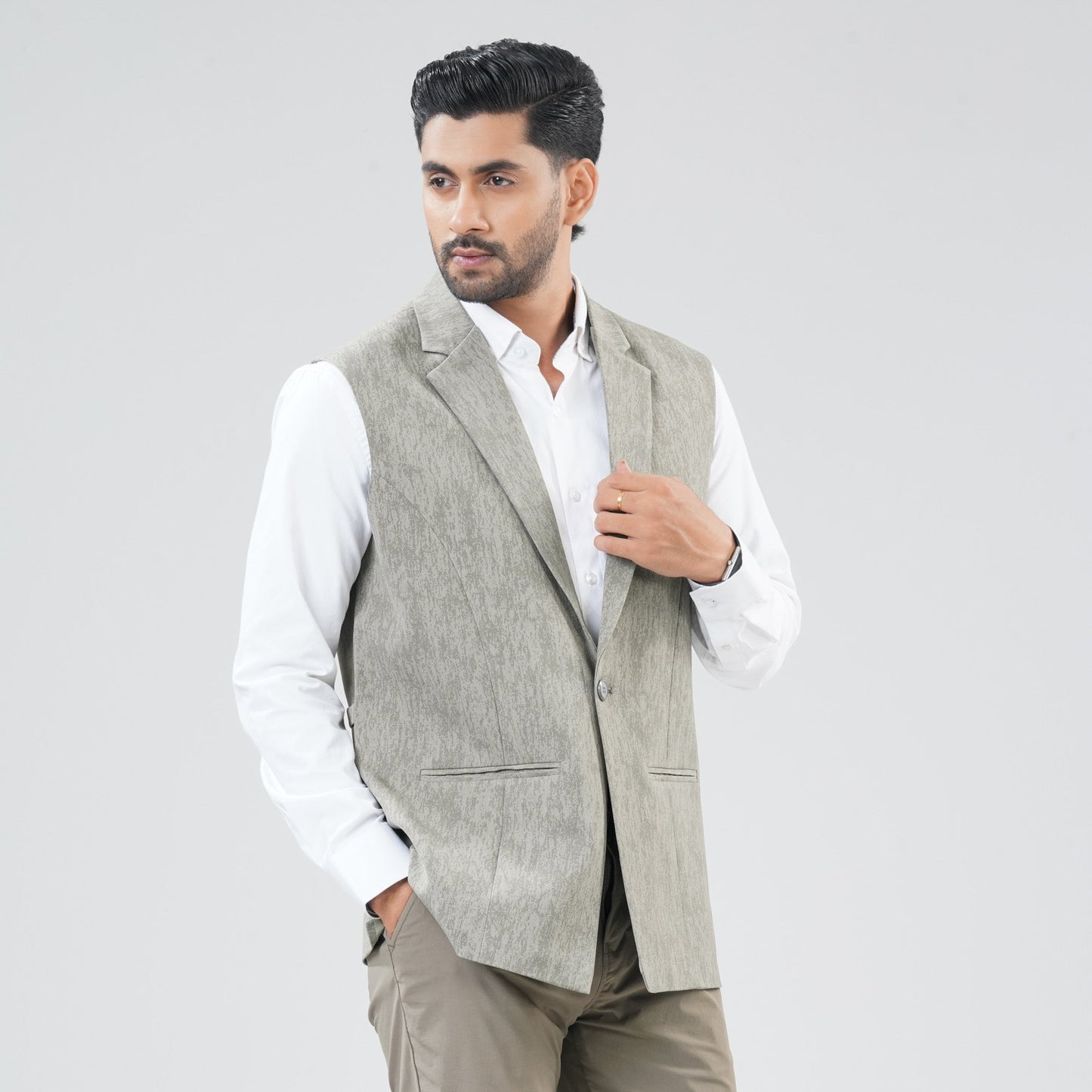 Mens Army print Vest