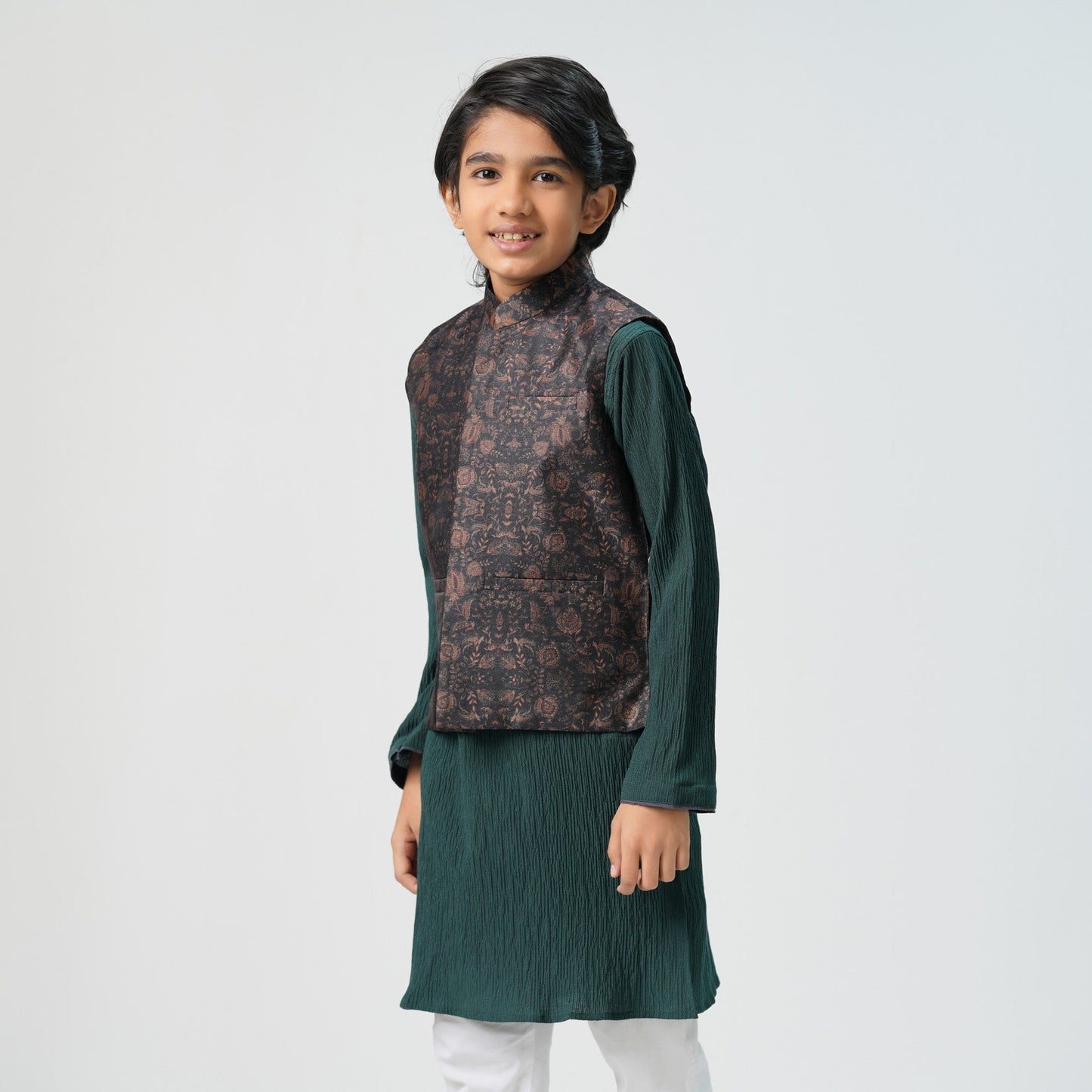 Boys Coffee Color Vest