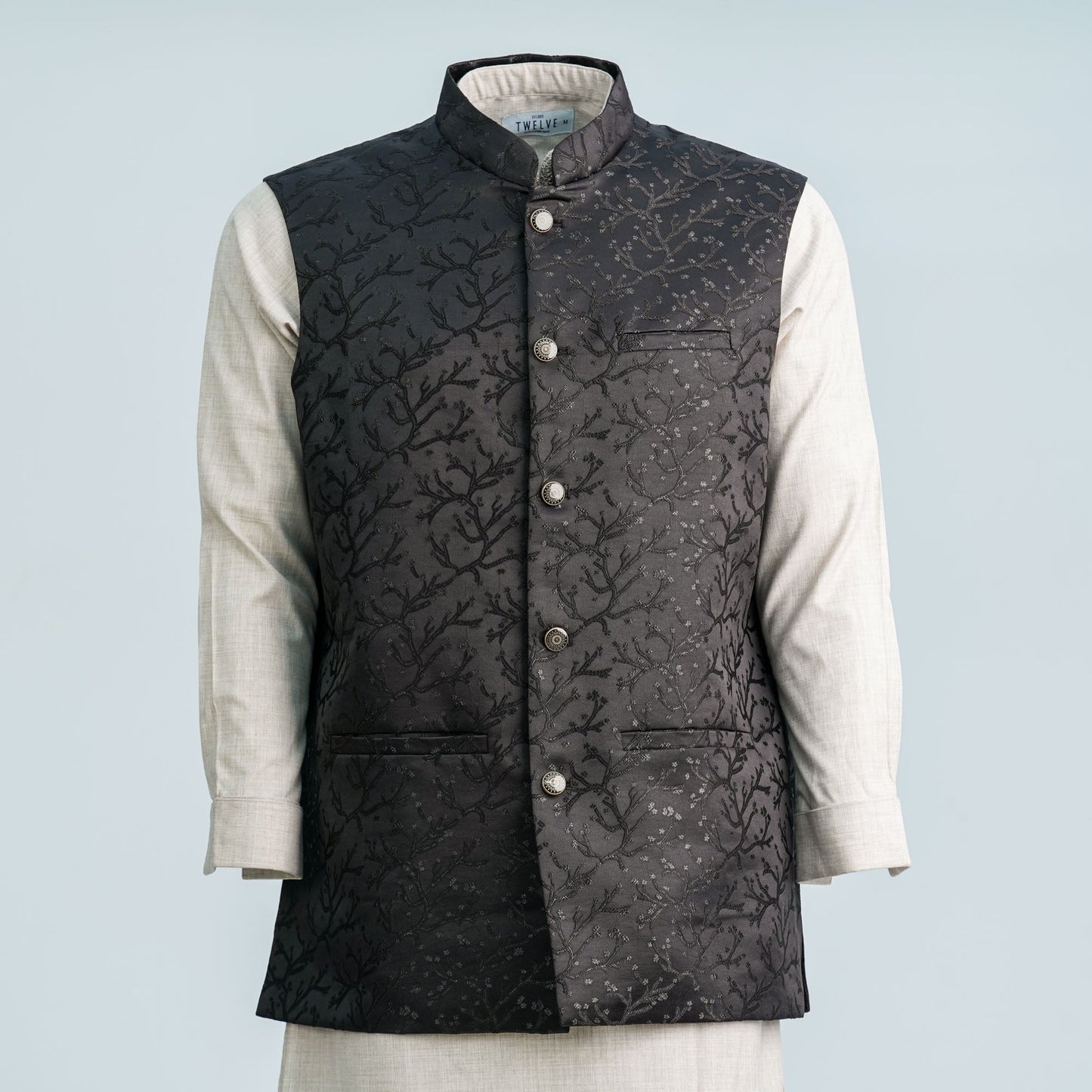 Mens Jet Black Vest