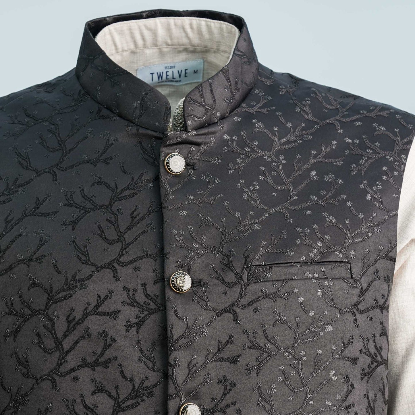 Mens Jet Black Vest