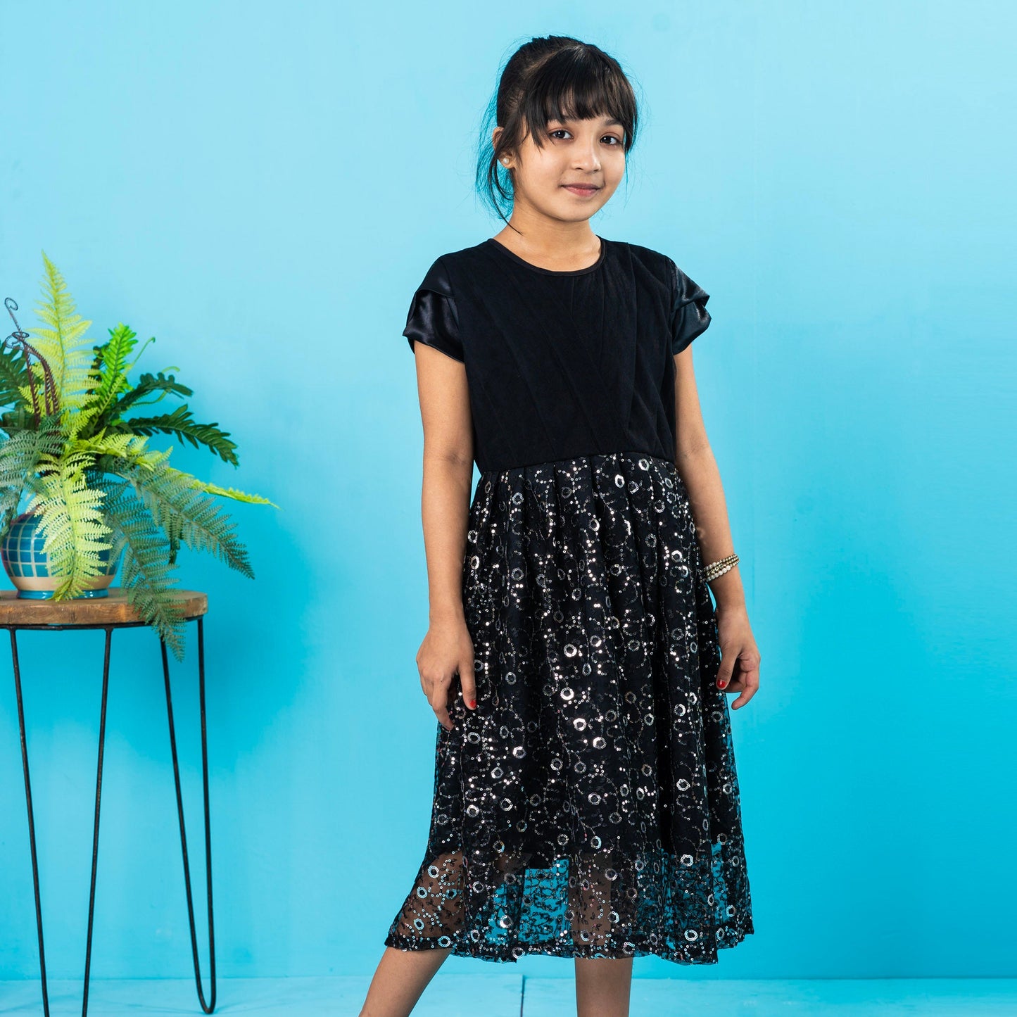Girls Frock- Black