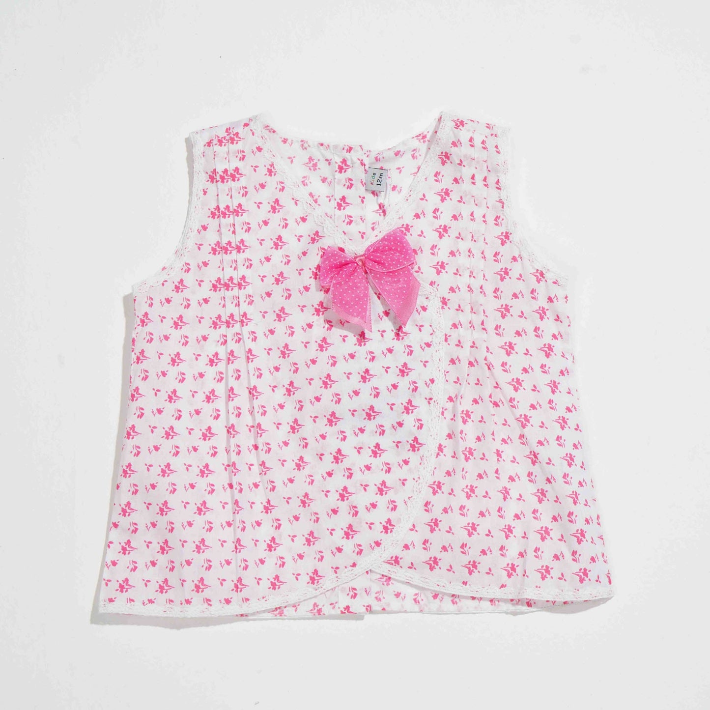 NEW BORN FROCK - RED PRINT