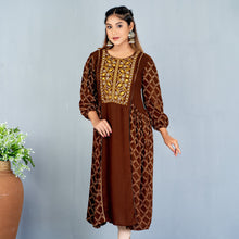 Load image into Gallery viewer, Ladies Kurti- Coffee
