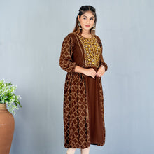 Load image into Gallery viewer, Ladies Kurti- Coffee
