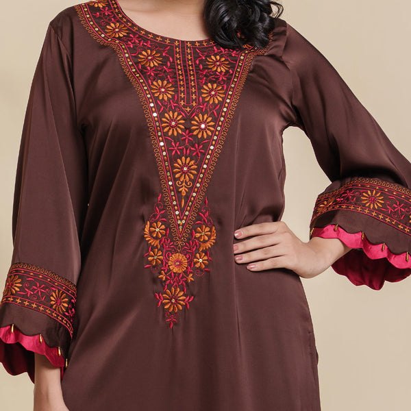 Ladies Kurti- Maroon