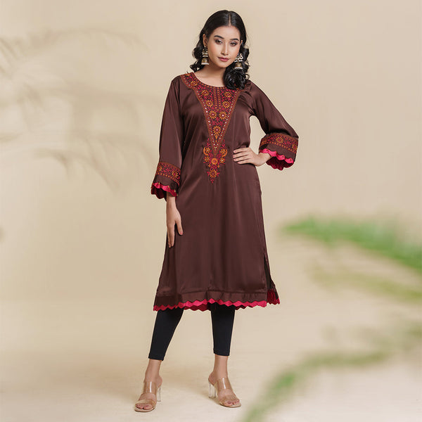 Ladies Kurti- Maroon