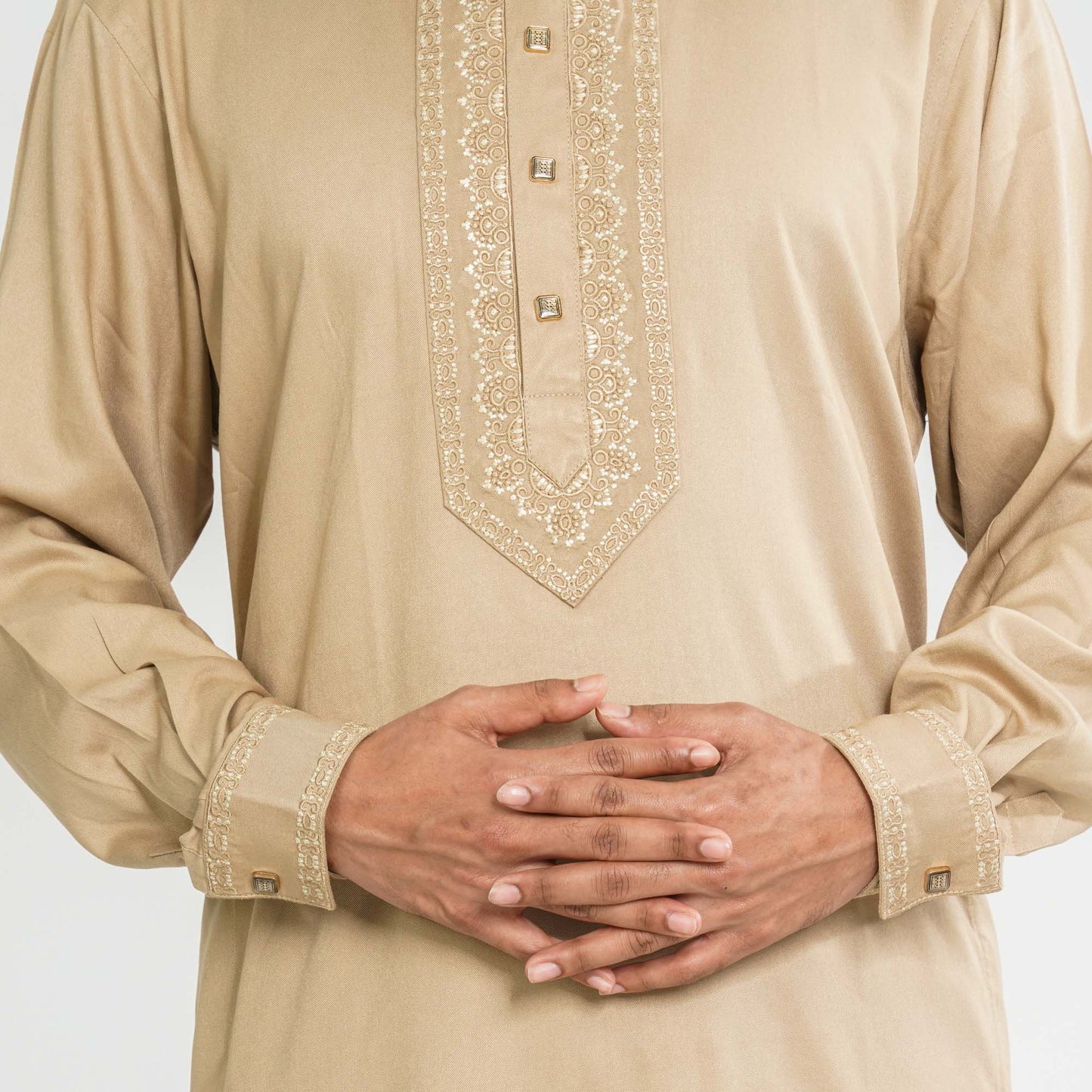 Men’s Bronze Embroidered Kabli