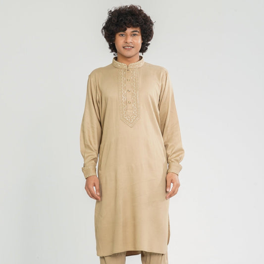 Men’s Bronze Embroidered Kabli