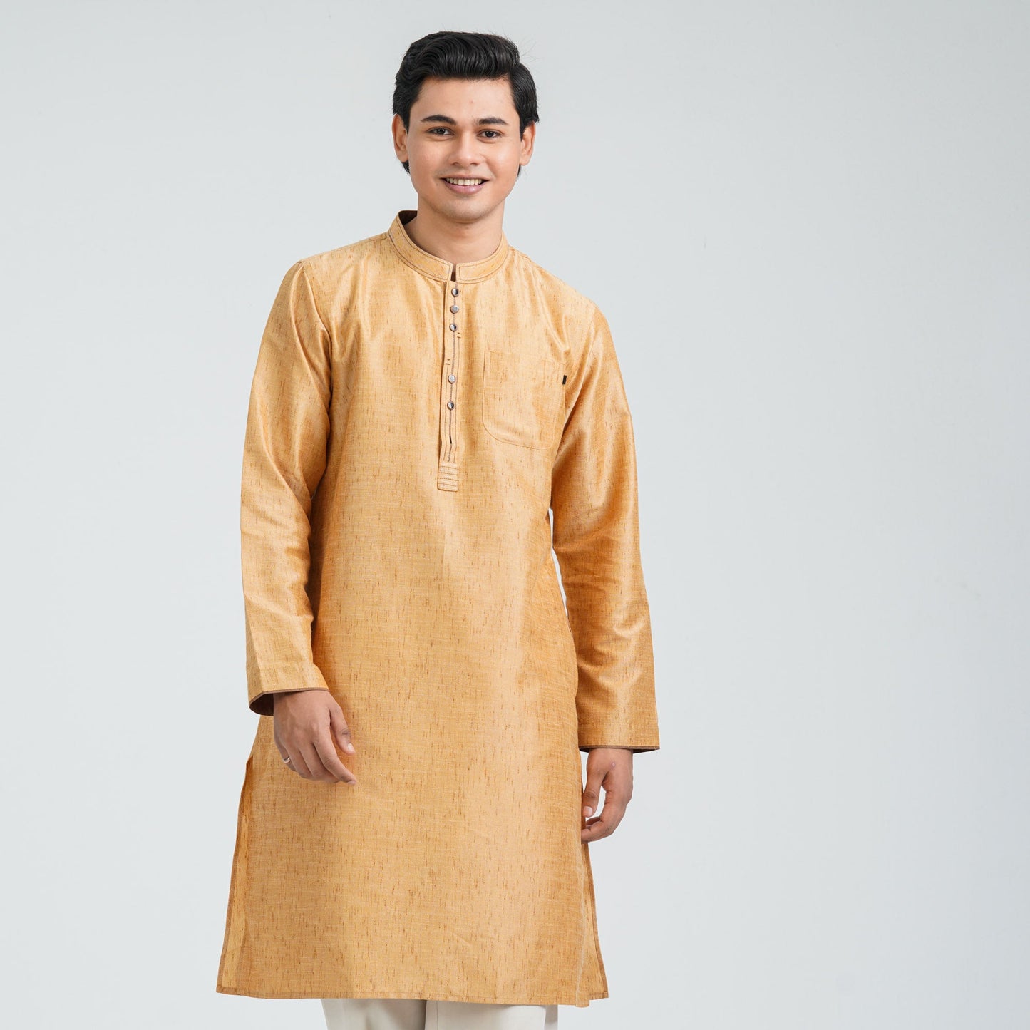 Men’s Brown Basic Panjabi