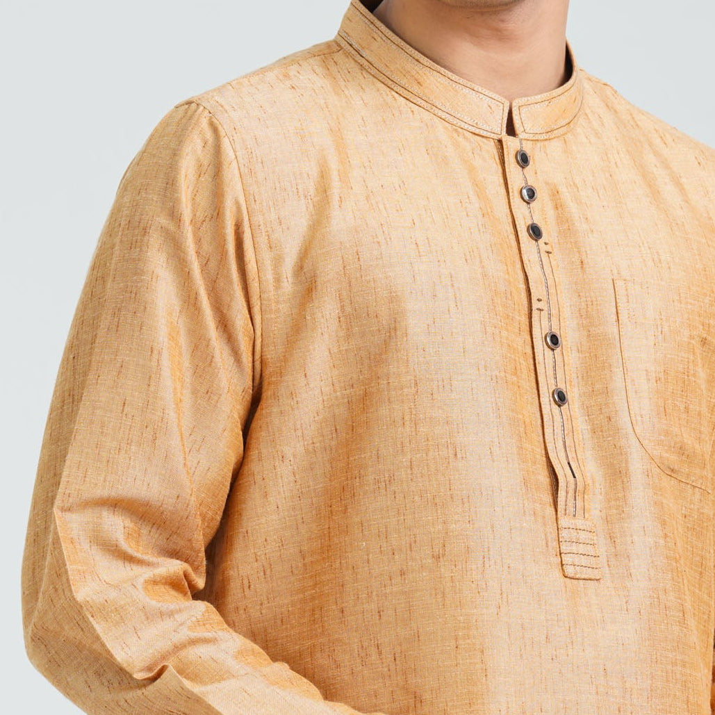 Men’s Brown Basic Panjabi