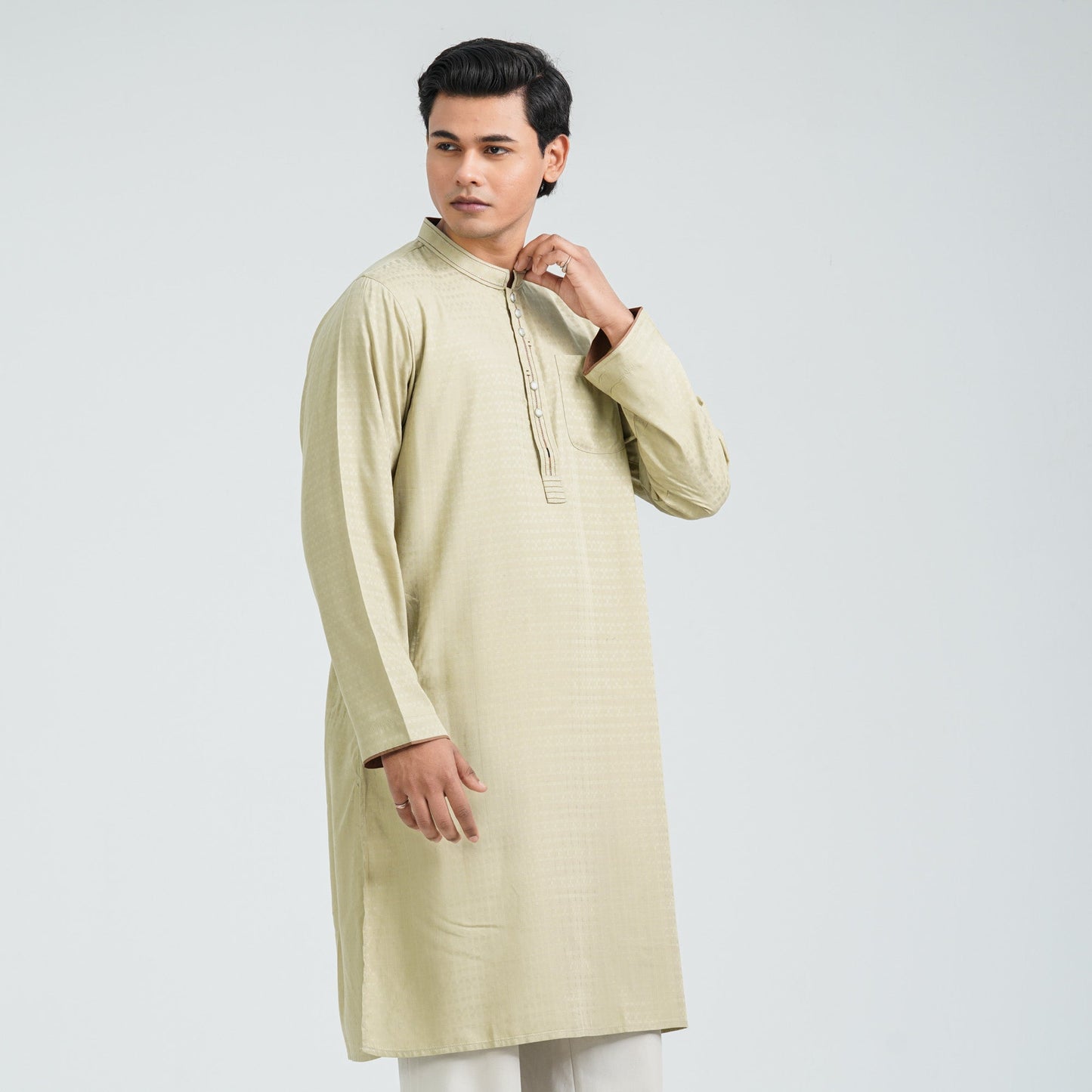 Men’s Pastel Mint Blended Panjabi