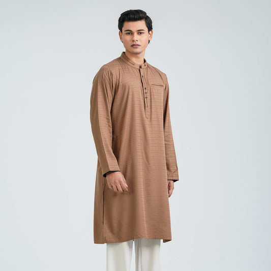 Men’s Brown Blended Panjabi