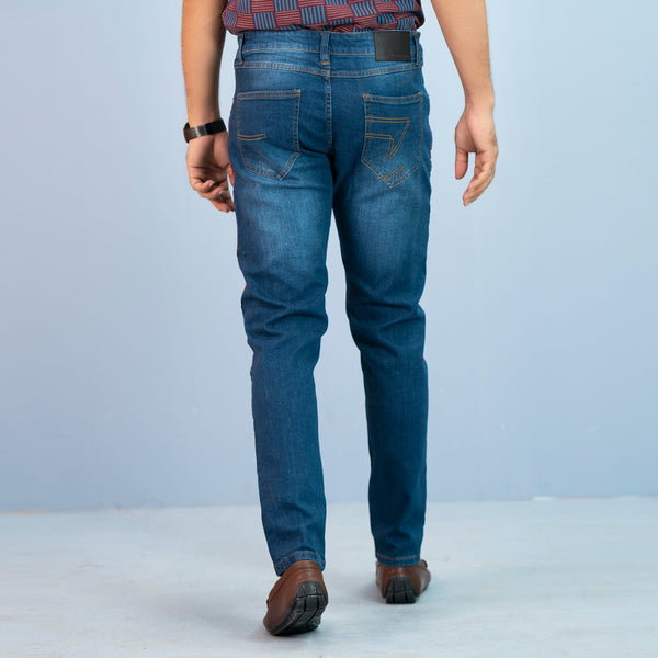 Men's Washed Denim Jeans