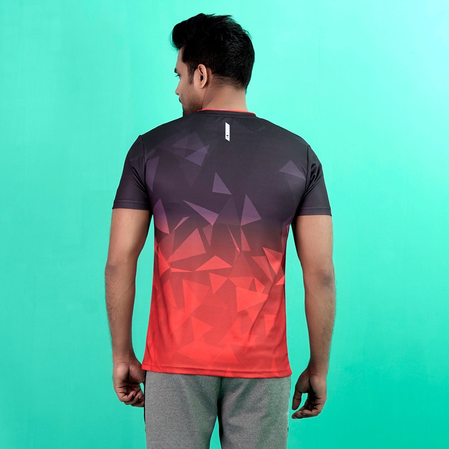 Men's Black-Red T-Shirt