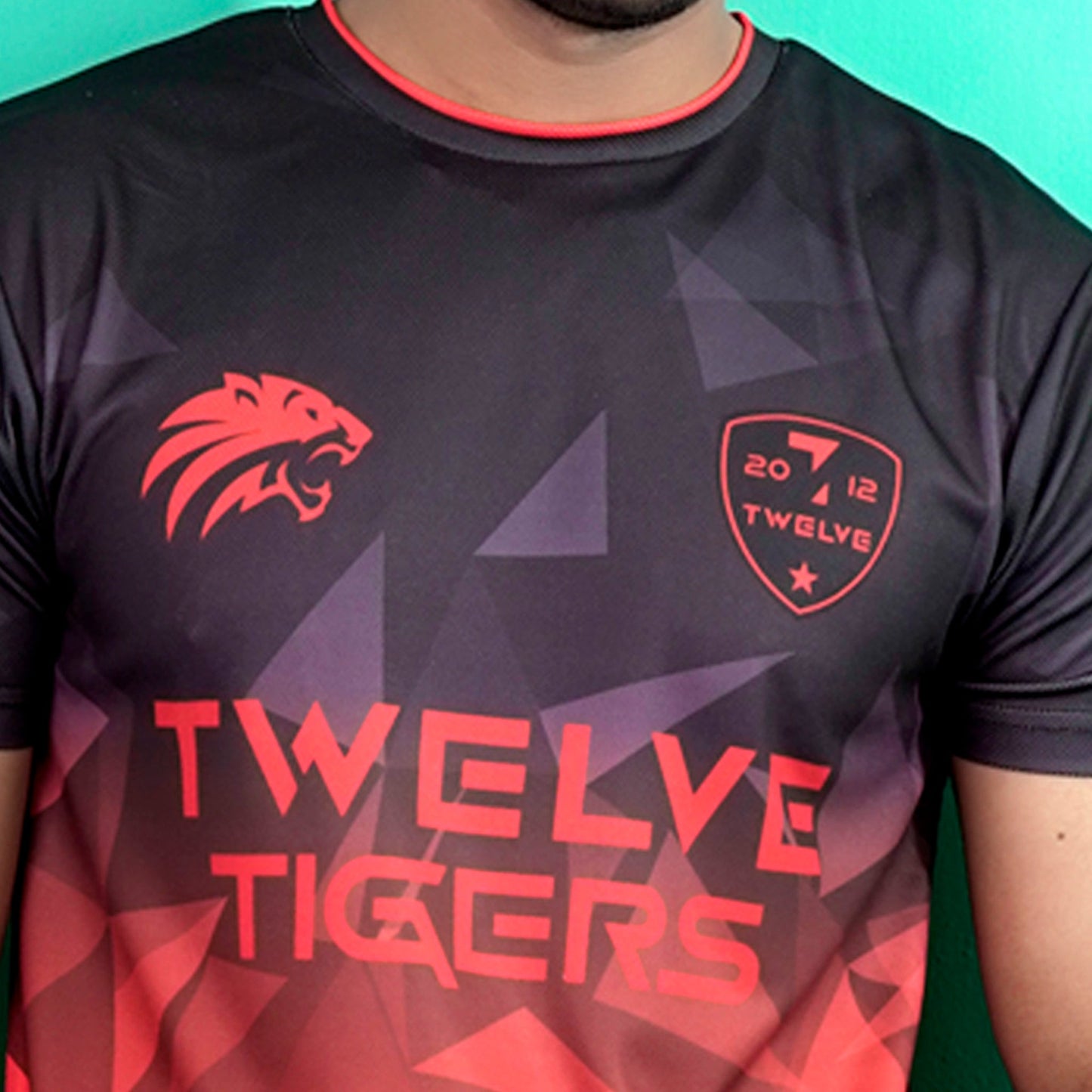 Men's Black-Red T-Shirt