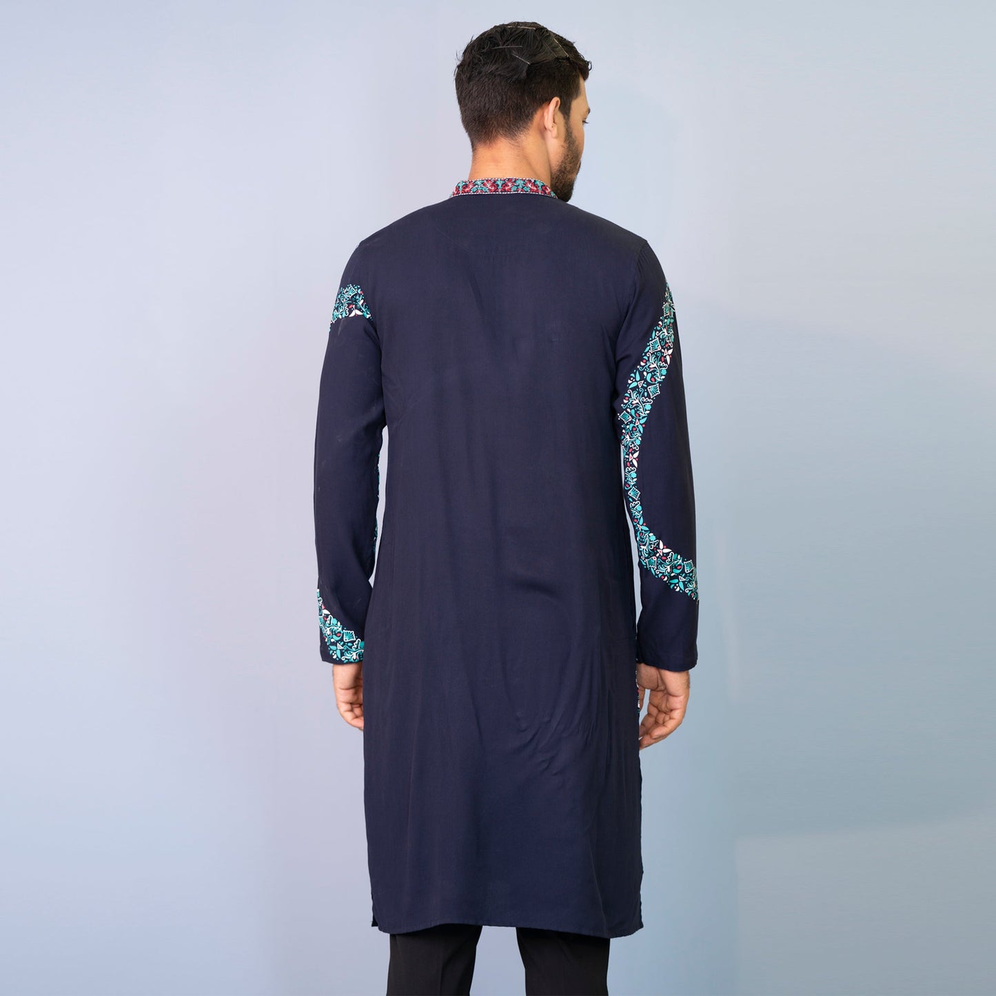 Mens Panjabi-Navy