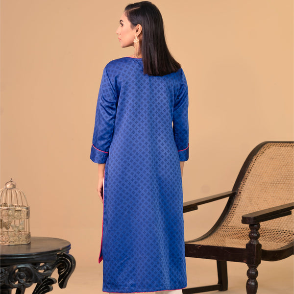 Ladies Kurti-Royal Blue