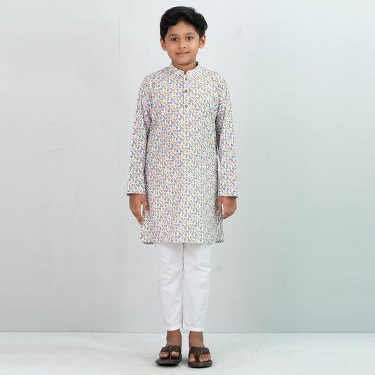 Boys Panjabi- White