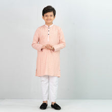 Load image into Gallery viewer, Boy&#39;s Coral Printed Panjabi
