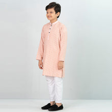 Load image into Gallery viewer, Boy&#39;s Coral Printed Panjabi
